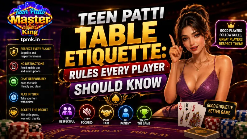 Teen Patti Master King – Teen Patti Table Etiquette: Rules Every Player Should Know